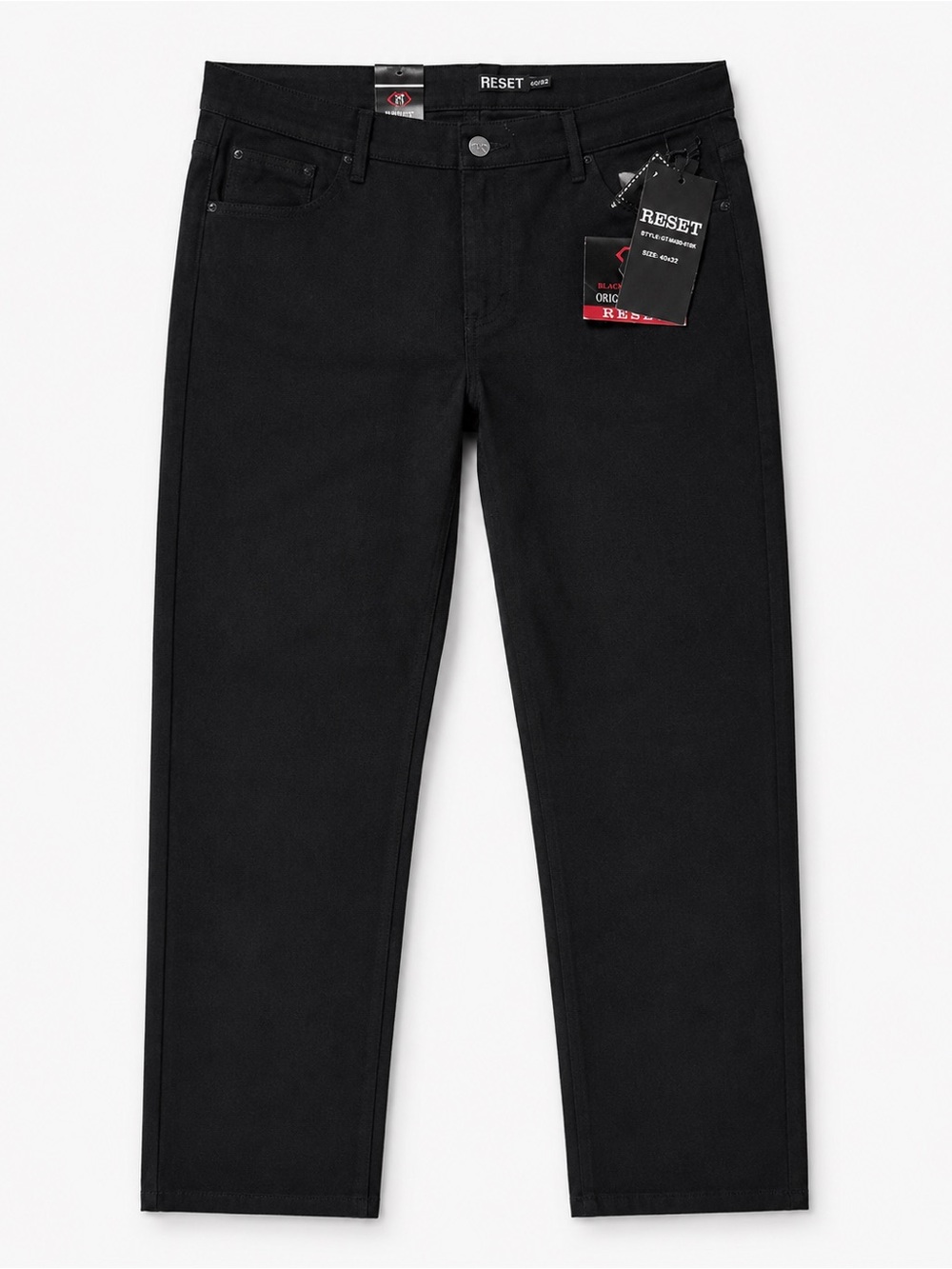 Men's Black Straight Fit Jeans